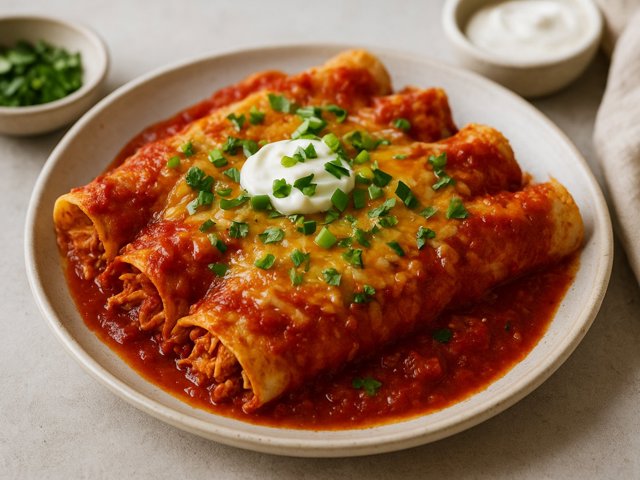 Classic Chicken Enchiladas