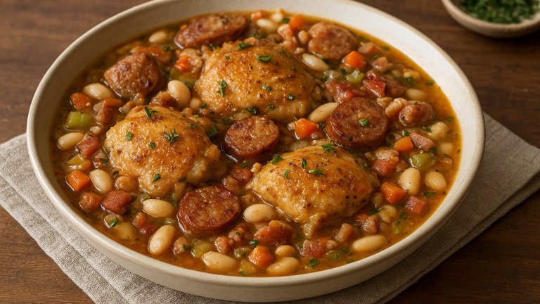 Chicken, Sausage & White Bean Stew