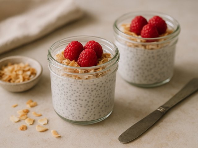 Coconut and Chia Seed Pots