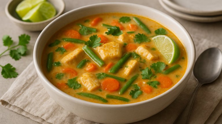 Coconut Curry Fish Soup