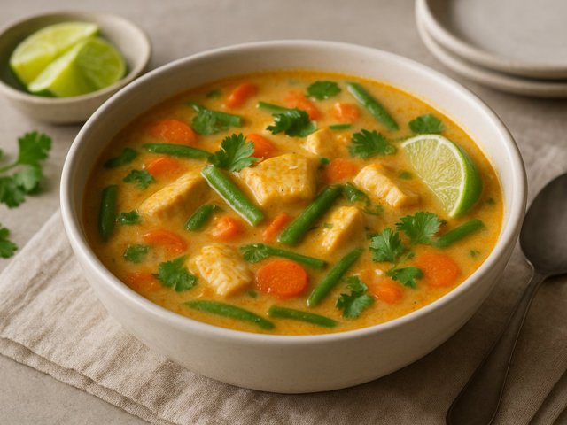 Coconut Curry Fish Soup
