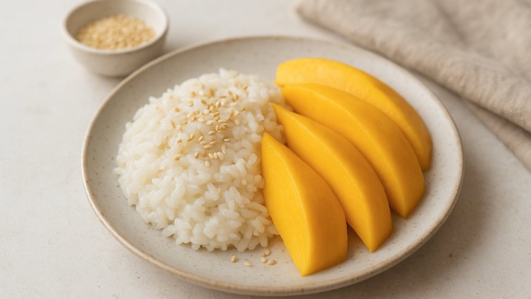 Coconut Sticky Rice With Mango