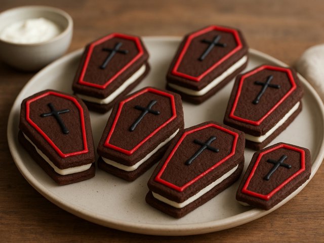 Coffin Sandwich Cookies