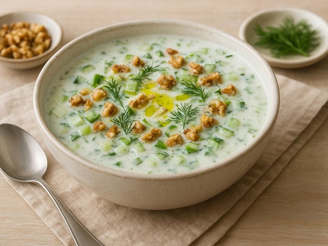 Cold Cucumber And Yogurt Soup