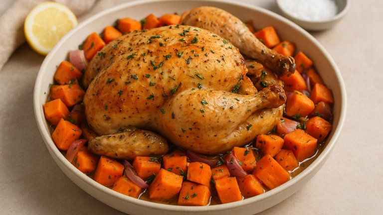 Comfort Chicken and Sweet Potatoes