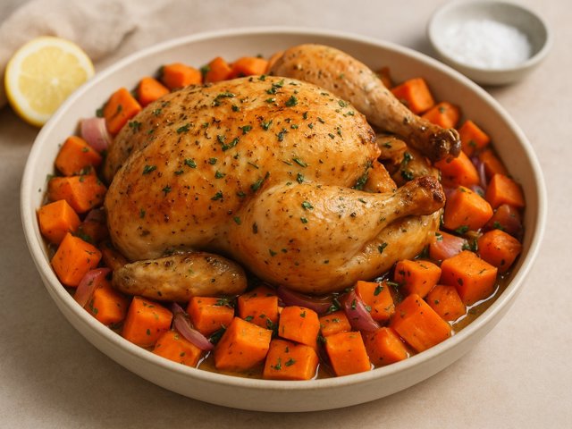 Comfort Chicken And Sweet Potatoes