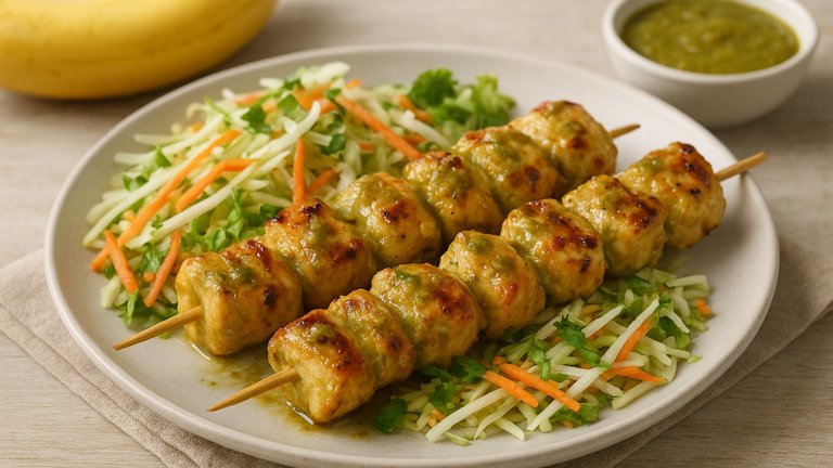 CopyCat Chi-Chi's Salsa Verde Chicken Kabobs