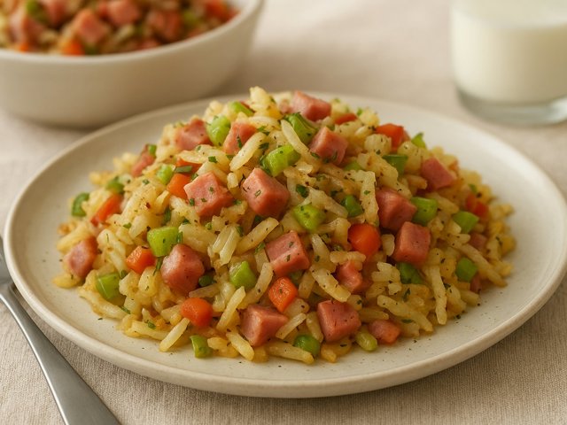 CopyCat Honey Baked Ham Potato Ham Hash