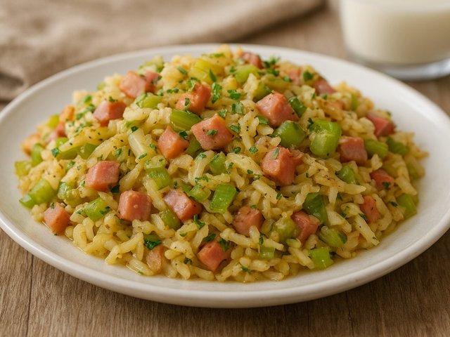 CopyCat Honey Baked Ham Potato Ham Hash