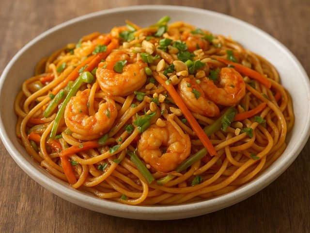 CopyCat Planet Hollywood Thai Shrimp Pasta