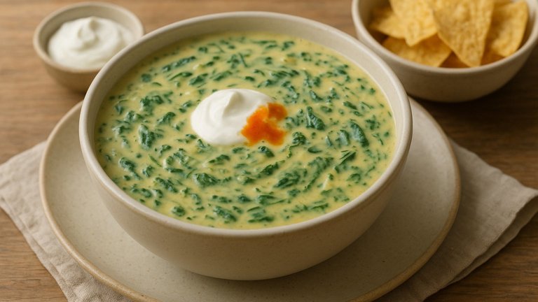 Copycat Silver Spoon Cafe Spinach Queso Dip