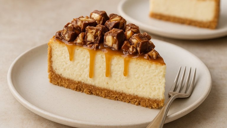 CopyCat Snickers Cheesecake