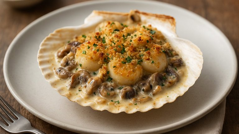 Coquilles St. Jacques (Sea Scallop Gratin)