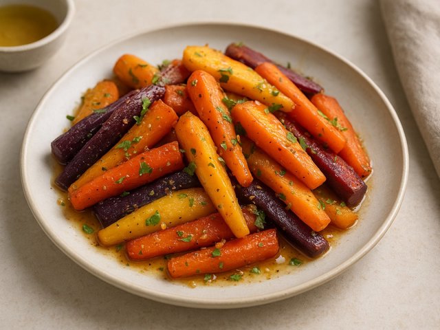 Coriander-Maple Glazed Carrots