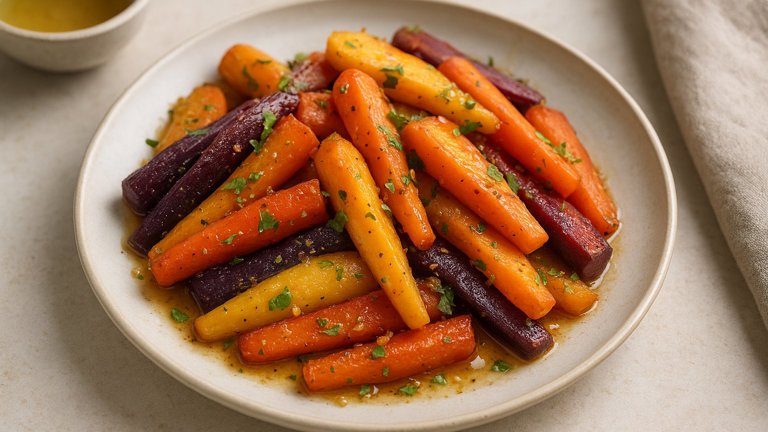 Coriander-Maple Glazed Carrots