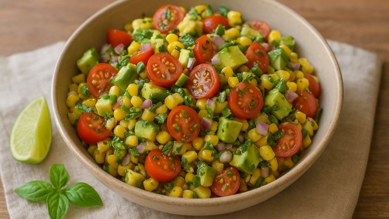 Corn, Tomato, And Avocado Salsa