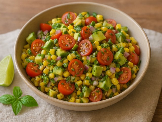 Corn, Tomato, And Avocado Salsa