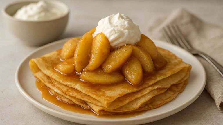 Crêpes With Caramelized Apples