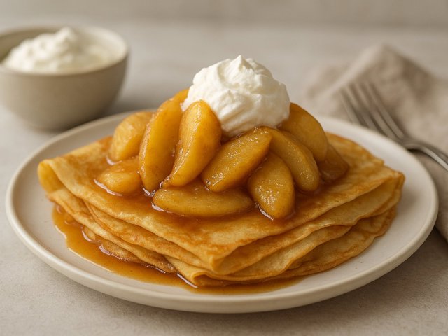 Crêpes With Caramelized Apples