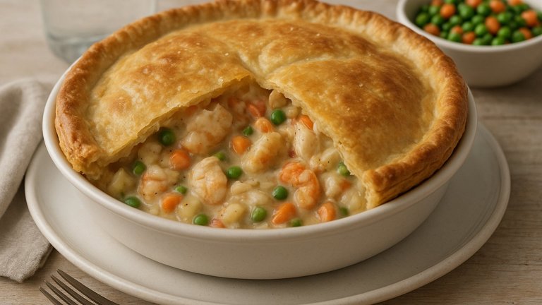 Crab, Shrimp, And Lobster Pot Pie