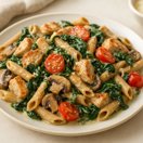 Creamy Chicken Spinach Protein Pasta thumbnail
