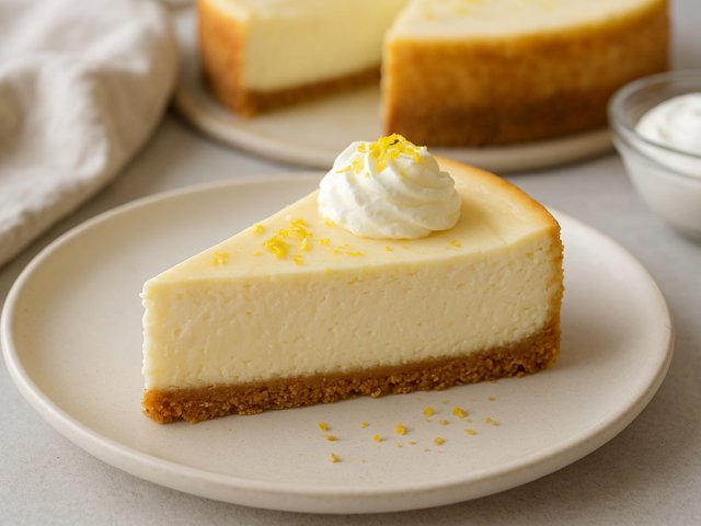Creamy Water-Bath Cheesecake
