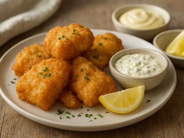 Crispy Beer-Battered Halibut