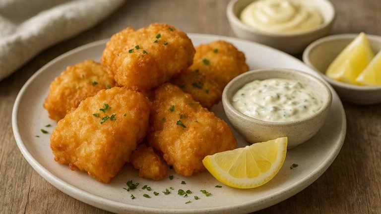 Crispy Beer-Battered Halibut