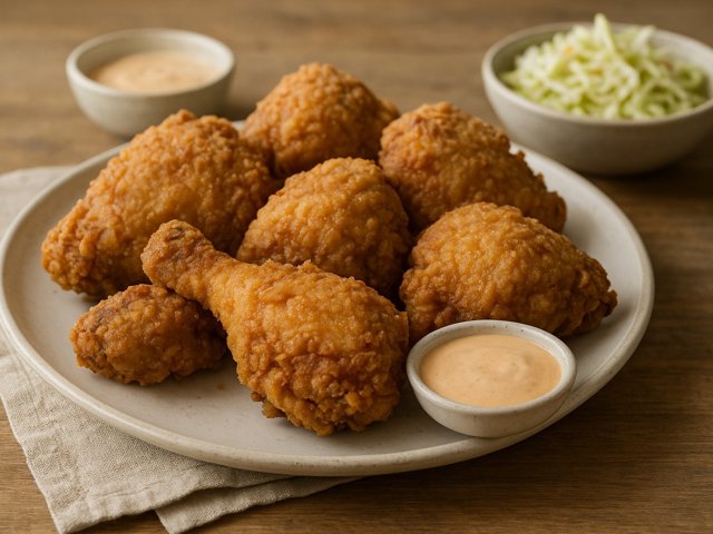 Crispy Deep-Fried Chicken