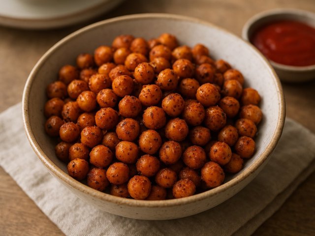 Crispy Five-Spice Chickpeas