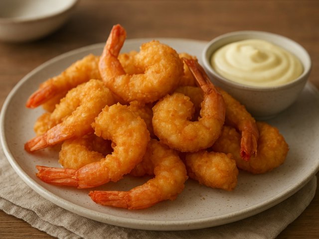 Crispy Fried Prawns With Aioli