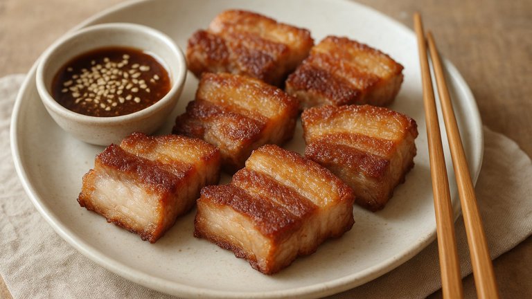 Crispy Korean Pork Belly (Samgyeopsal)