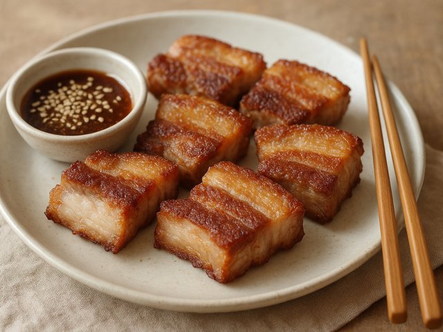 Crispy Korean Pork Belly (Samgyeopsal)