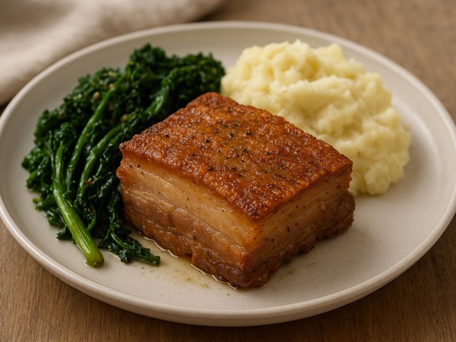 Crispy Pan-Roasted Pork Belly