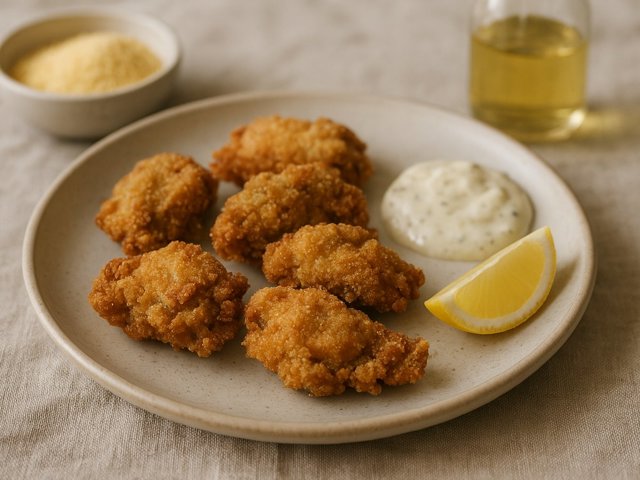 Crunchy Cornmeal-Fried Oysters
