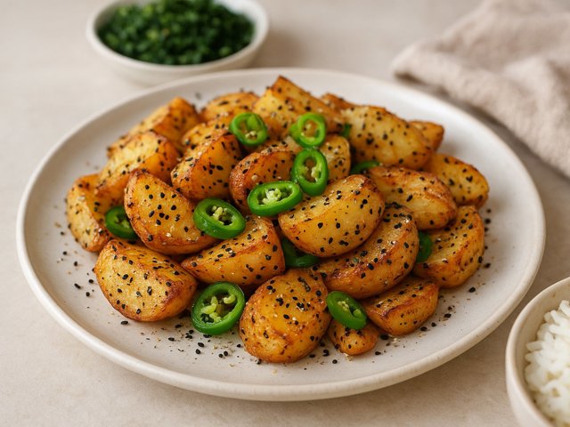 Crunchy Poppy Seed Potatoes