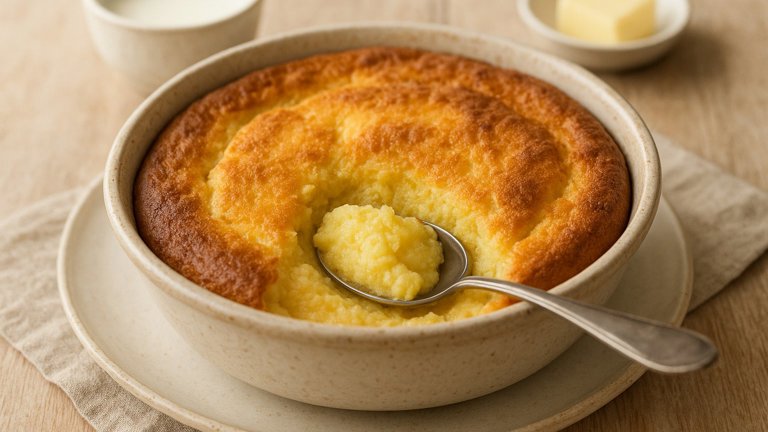Crusty Soft-Center Spoon Bread