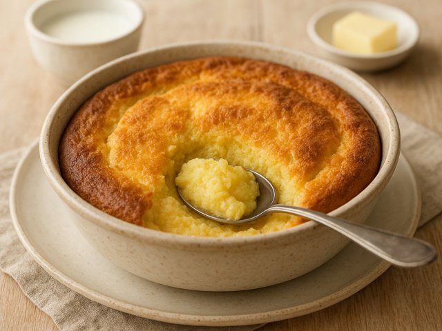 Crusty Soft-Center Spoon Bread