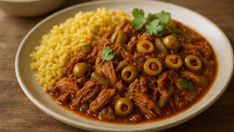 Cuban-Style Pulled Pork with Olives