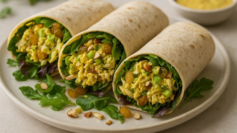 Curried Chicken Salad Wraps