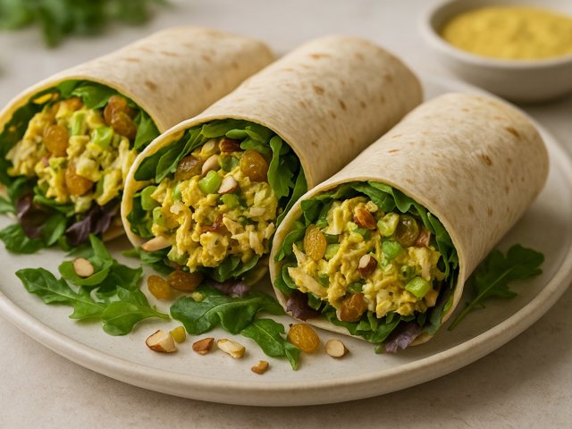 Curried Chicken Salad Wraps