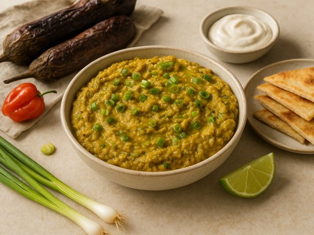 Curried Eggplant Choka DIP