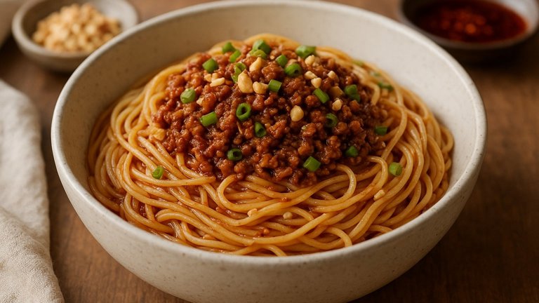 Dan Dan Noodles (Spicy Sichuan Noodles)