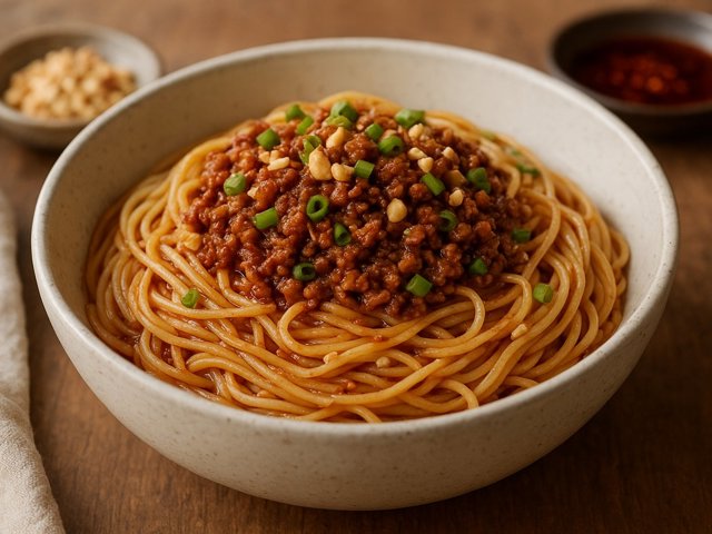 Dan Dan Noodles (Spicy Sichuan Noodles)