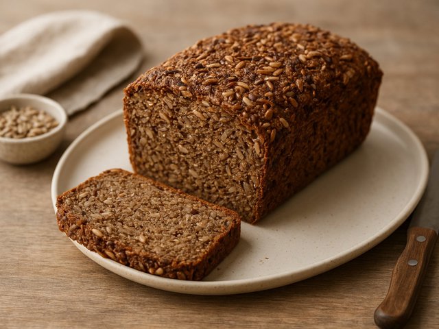 Danish Rye Sourdough Seed Bread