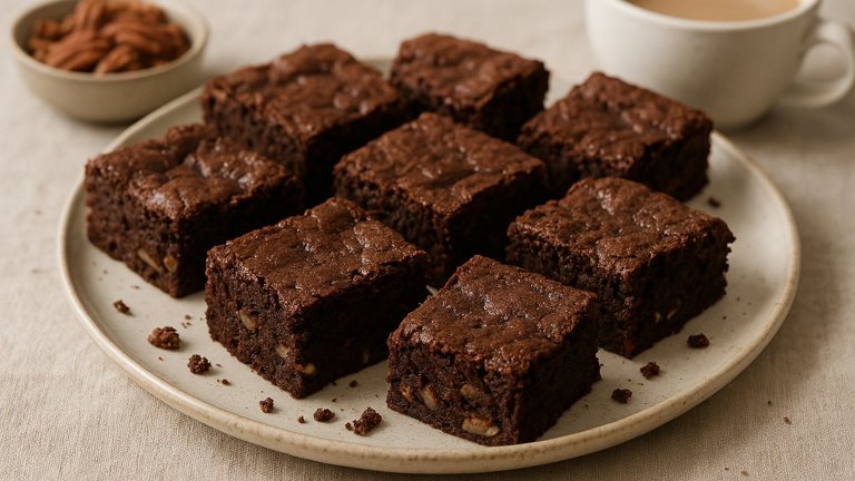 DARK Chocolate, Clove & Cinnamon Brownies
