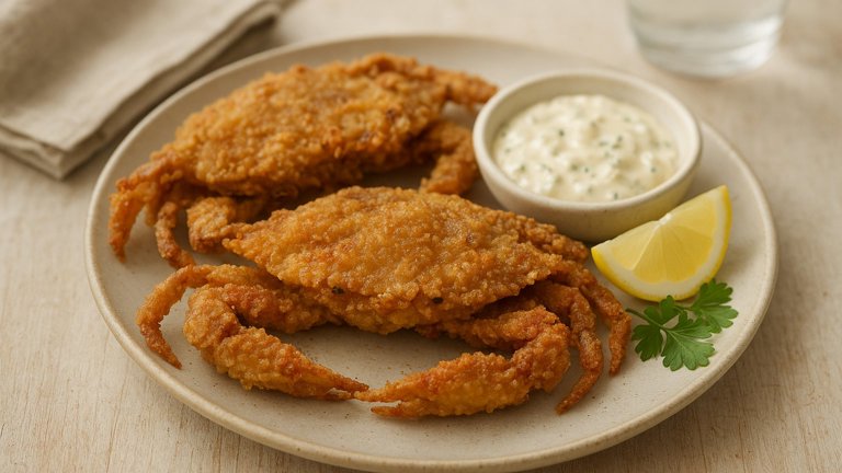 Deep-Fried Soft-Shell Crabs
