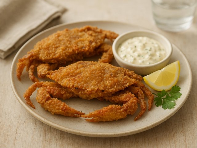 Deep-Fried Soft-Shell Crabs