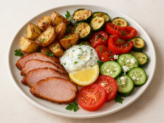Dinner &Mdash; Smoky Turkey Mediterranean Potato Plate