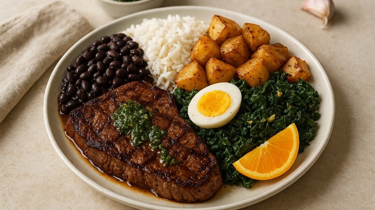 Dinner — Brazilian Churrasco Steak & Feijoada Power Plate